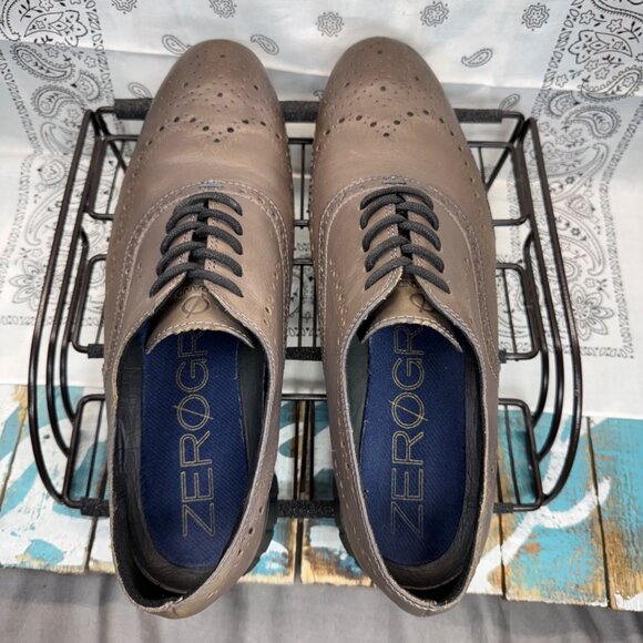 Cole Haan ZeroGrand Wingtip Oxford Burnished Pavement Men Shoes C30720 Sz 11.5 M main image 9